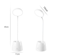 韓國🇰🇷熱賣 LED護眼檯燈 三色可調光源 USB充電 白色多用途床頭燈 枱燈(連充電線）