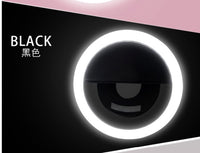 日本熱銷 - LED手機補光燈 美顏自拍神器 RK12圓形USB充電美顏補光燈- 四色可選