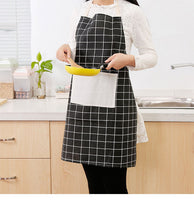 【 日本暢銷 無袖布藝 棉麻成人圍裙 男女合用 廚房 做飯 烘焙餐廳 防油罩衣 】