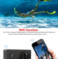 【 拍攝🎬不求人 運動相機 】無線WI-FI 新款迷你智能 高清戶外 防水攝像機 4K運動DV - 黑色攝像機