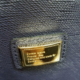 Rosette Navy Handbag