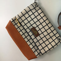Handmade Canvas Grid Bag