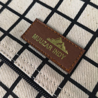 Handmade Canvas Grid Bag