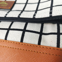 Handmade Canvas Grid Bag