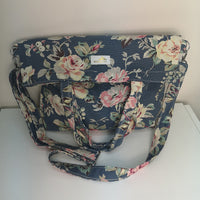 Handmade Flower Print Canvas Bag