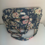 Handmade Flower Print Canvas Bag