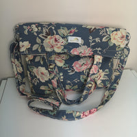 Handmade Flower Print Canvas Bag