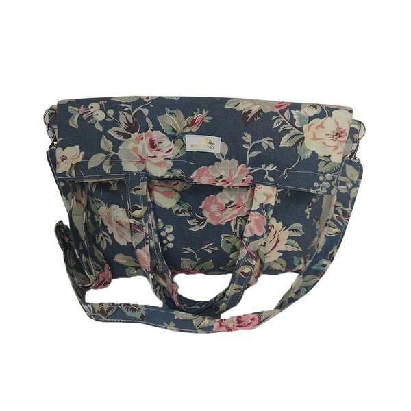 Handmade Flower Print Canvas Bag