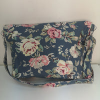 Handmade Flower Print Canvas Bag