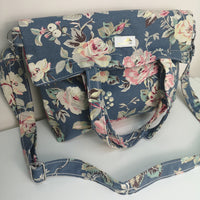 Handmade Flower Print Canvas Bag