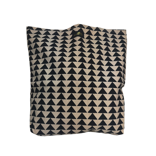 Handmade Rhombus Print Tote Bag