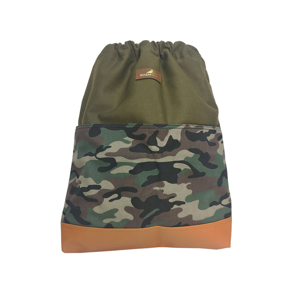 Handmade Canvas Camouflage Backpack