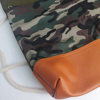 Handmade Canvas Camouflage Backpack