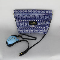 Muuzar Indy Thailand Nonwoven Elephant Pattern Small Handbag Crossbody Bag (Limited Edition)